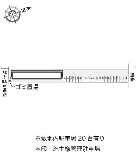 ★手数料０円★京都市南区久世殿城町　月極駐車場（LP）